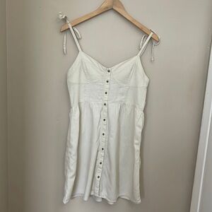 Aerie linen blend dress M